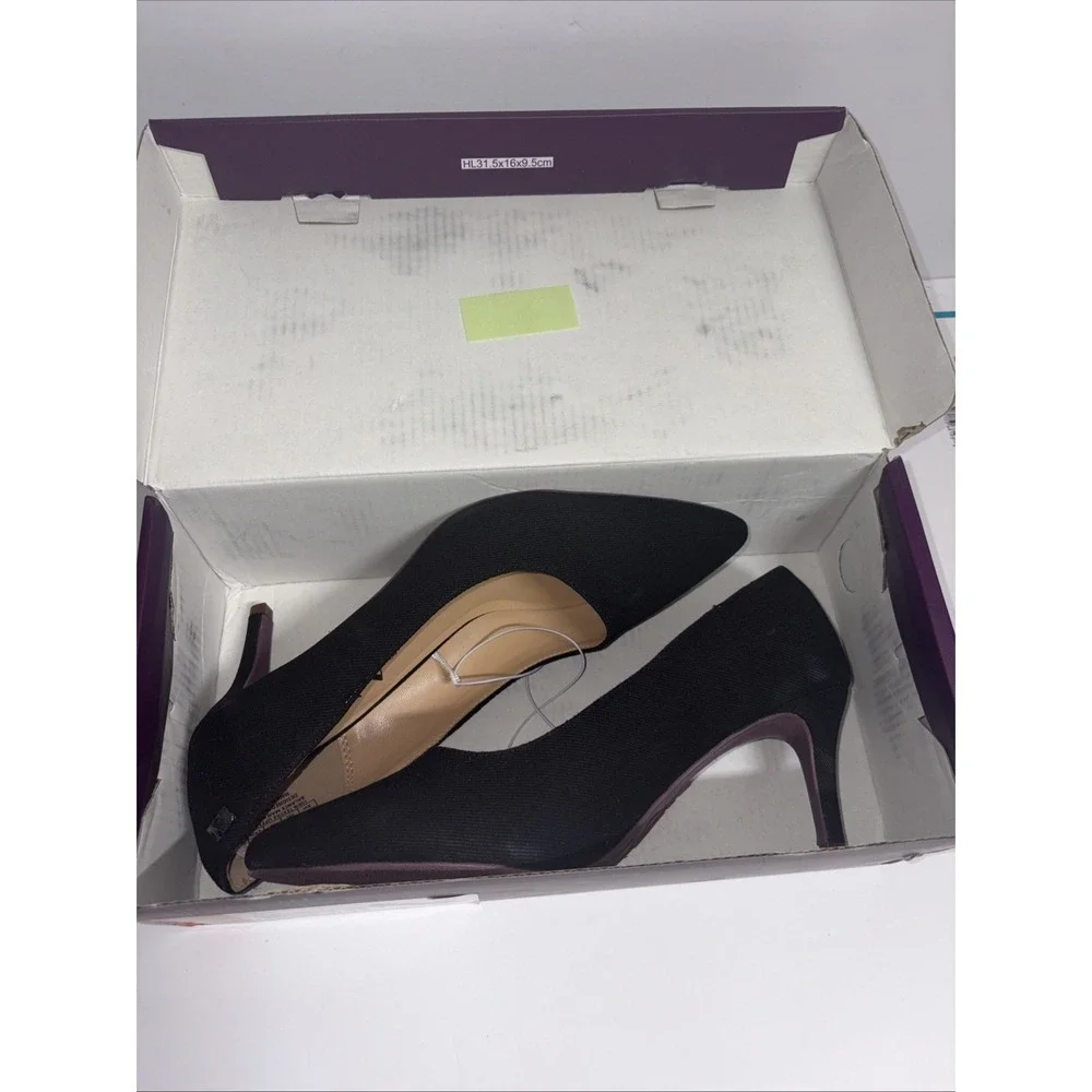 Gloria Vanderbilt ‎ MARILYN Black Textile Heels New Women's Shoes Size 8 1/2